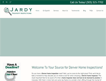 Tablet Screenshot of jardyinspects.com
